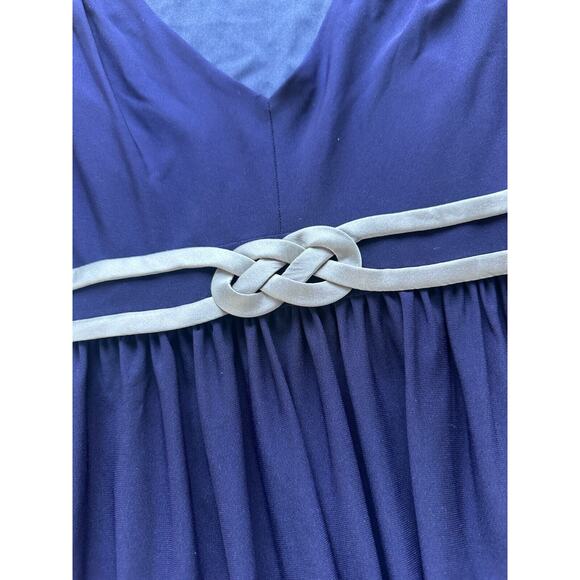 New‎ without tags ! NINE WEST Hot 9 Waist detail Dress Navy S8 - Picture 4 of 8